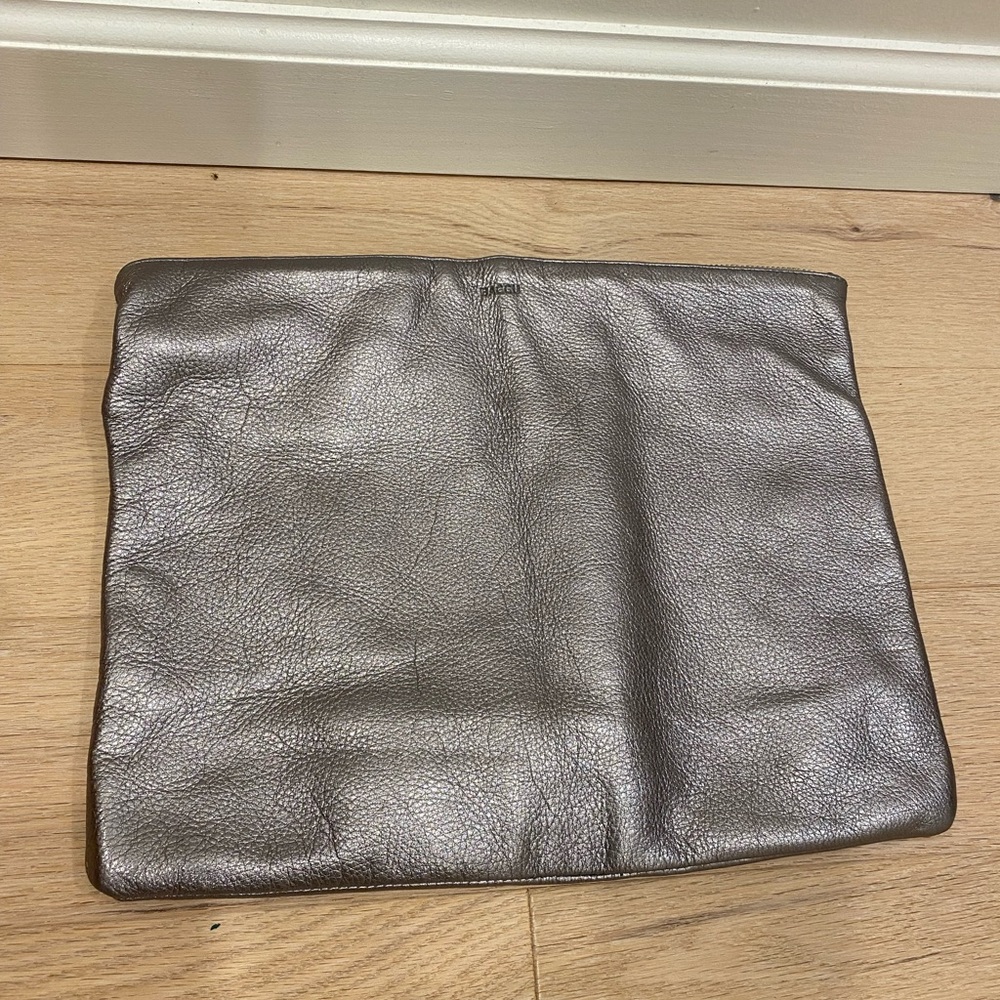 Baggu leather clutch